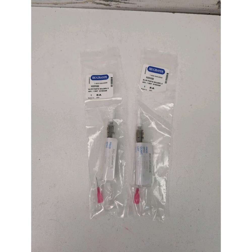 Rio Grande 403102 Silver Paste Solder Easy 1 dwt Syringe Pack of 2 2015
